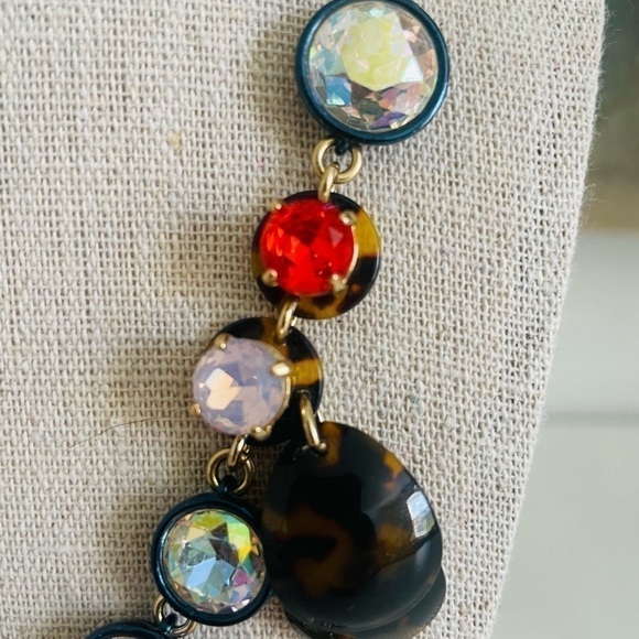 J. Crew Brûlée Tortoise Necklace RARE - Picture 3 of 7